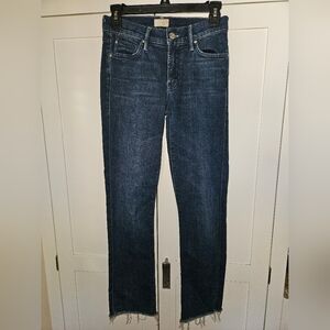 Mother The Rascal Ankle Snippet Fray Jeans – Size 25